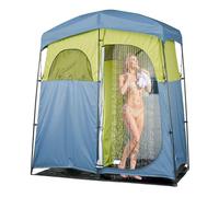VEVOR Tienda de Ducha con Bolsa de Ducha, Piquetas, Cuerdas, Bolsa de Transporte y Postes de Soporte, Fabricada en Tejido Oxford 150D para Camping, Playa y Pesca, 2 Personas, 2133 x 1067 x 2133 mm