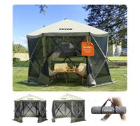 VEVOR: Tienda de jardín plegable, pabellón para fiestas, tienda pop-up para 6 personas, dimensiones 3,05 x 3,05 x 2,29 metros