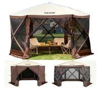 VEVOR: Tienda de jardín plegable, pabellón para fiestas, tienda pop-up para 8 personas, dimensiones: 3,81 x 3,81 x 2,28 metros