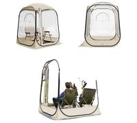 VEVOR, Tienda transparente, 127x127x170 cm, tienda pop-up para 1-2 personas, tienda deportiva con suelo y cubierta superior, tienda burbuja para exteriores, refugio de camping para eventos, pesca, ani