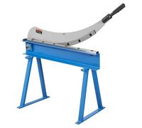 VEVOR - Tijera manual de 800 mm para cortar láminas de metal, cortadora de mesa fabricada en material Q235, ideal para trabajos de acero grueso, prensa de rodillos robusta para constructores y aficion