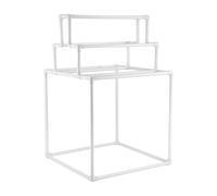 VEVOR Toallero Independiente de 8 Barras Toallero de Baño Blanco Toallero de PVC Carga de 10 kg Organizador de Servilletas Fácil de Montar Colgador de Toallas para Piscina Baño SPA Exterior Interior