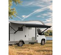 VEVOR Toldo de Repuesto Eléctrico Retráctil Modular de Vinilo para RV con Marco de Aleación de Aluminio Toldo para Remolque Exterior Apto para la Mayoría de los RVs, Negro Degradado, 4285 mm