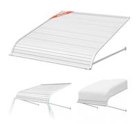 VEVOR Toldo para Exterior, Área de Protección Solar de 1219 x 1066 mm Toldo de Aleación de Aluminio Resistente a la Oxidación con Voladizo Compatible para Puerta de 1 m de Ancho de Exterior