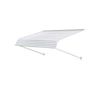 VEVOR Toldo para Exterior, Área de Protección Solar de 1524 x 1066 mm Toldo de Aleación de Aluminio Resistente a la Oxidación con Voladizo Compatible para Puerta de 1,2 m de Ancho de Exterior