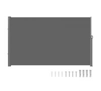 VEVOR Toldo Solar Retráctil Pantalla de Alta Privacidad 180X300cm, Toldo Lateral de Aluminio Separador Retráctil Terraza, para Patio Jardín Gris