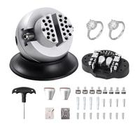 VEVOR Tornillo de Banco de Bolas de Grabado 78 mm Base Giratoria de 360° Mandíbula Ajustable con 30 Accesorios, Herramienta de Ajuste de Grabado para Joyería, Fabricación de Joyas de Precisión