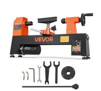 VEVOR Torno de Madera 1/3 HP 250 W, Torno de Mesa 200 x 330 mm, 220V 50Hz