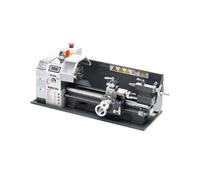 VEVOR Torno de Metal, 210 x 370 mm, Torno de Sobremesa de Precisión, Velocidad Variable de 0 a 2500 RPM, con Husillo de Engranajes de 550 W para Procesar Metales Blandos, Madera y Plásticos
