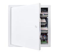 VEVOR Trampilla de Inspección 315x315 mm de Acero Galvanizado, Puerta de Acceso para Paneles de Yeso, con Pestillo de Destornillador, para Instalación de Fontanería y Electricidad en Techos, Blanco