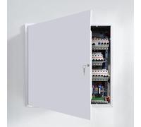 VEVOR Trampilla de Inspección 620 x 620 mm de Acero Galvanizado, Puerta de Acceso para Paneles de Yeso, con Llaves, para Instalación de Fontanería y Electricidad en Techos, Total de 640 x 640 mm