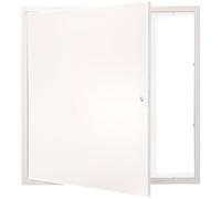 VEVOR Trampilla de Inspección 620x620 mm de Acero Galvanizado, Puerta de Acceso para Paneles de Yeso, con Pestillo de Destornillador, para Instalación de Fontanería y Electricidad en Techos, Blanco