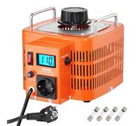 VEVOR Transformador de voltaje variable automático 3000VA, 10A, entrada 230V, salida 0-300V, regulador de voltaje CA LCD 4 fusibles, interruptor de control térmico para oficina industrial en el hogar