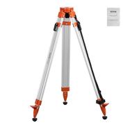 Trípode para nivel láser VEVOR, montaje con rosca de 5/8"-11, ajuste de altura de 16,53 a 65,55 pulgadas, trípode de inspección resistente para escáner de nivel láser de construcción, patas retráctile