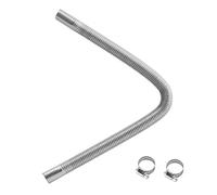 VEVOR Tubo de Escape para Calentador de Estacionamiento Flexible, con 2 Abrazaderas, Acero Inoxidable, con Sección Transversal de Φ 25 mm, para Calentadores Diésel de 2/5/8 kW, Φ 25 x 590 mm