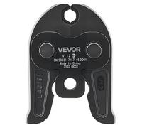 VEVOR V12, mordaza de crimpado de 12 mm para tubos de acero inoxidable de tipo V, mordazas de crimpado de acero, compatibles con herramientas de crimpado estándar, ideales para sistemas de climatizaci