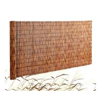 VEVOR Valla de Caña Natural 5x1,7 m Cortina de Caña para Balcón Rollo de Valla de Caña para Patio al Aire Libre Valla Pantalla de Caña Natural Decorativa para Privacidad, Jardín, Patio, Marrón