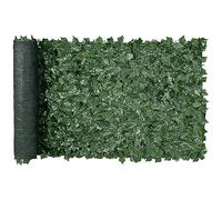 VEVOR Valla de Privacidad de Hiedra, Pantalla de Pared Verde Artificial, Valla de Hiedra Verde con Respaldo de Tela de Malla, Setos Falsos Decoración de Hojas de Vid para Jardín al Aire Libre