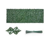 VEVOR Valla de Privacidad de Hiedra, Pantalla de Pared Verde Artificial, Valla de Hiedra Verde con Respaldo de Tela de Malla y Junta Reforzada, Setos Falsos Decoración de Hojas de Vid para Jardín