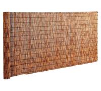 VEVOR, valla natural de bambú, 1,67 m x 5,01 m, cortina de bambú, rollo de valla de bambú para balcón, ideal para terrazas y patios, valla decorativa para jardín, separador, pantalla, color marrón