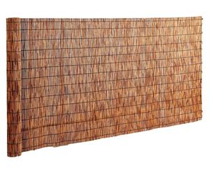 VEVOR, valla natural de bambú, 1,67 m x 5,01 m, cortina de bambú, rollo de valla de bambú para balcón, ideal para terrazas y patios, valla decorativa para jardín, separador, pantalla, color marrón