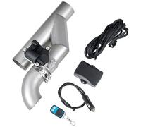 VEVOR Válvula de Escape Eléctrica Universal 6,35 cm, Acero Inoxidable, con Control Remoto, Tubo en Y, Caja de Control Remoto, para Camiones, Sedanes, Autos Deportivos y SUV, Color Metal Natural