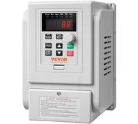 VEVOR Variador de Frecuencia Convertidor de Frecuencia 2,2 kW 3HP 10A 0-400Hz VFD con Entrada Monofásica Regulador de Salida Trifásico Control de Velocidad Enfriamiento Rápido para Motor de Maquinaria