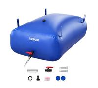 VEVOR Vejiga del Almacenamiento de Agua con Válvula, Bolsa de Agua Portátil y Plegable, Resistente a Fugas, para Autocaravanas, Camiones, Uso en Exteriores (Azul, 330L)