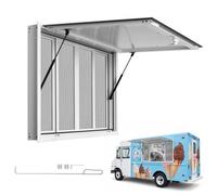 VEVOR Ventana de Servicio para Camión de Comida, 114,3x76,2 cm, Mosquitera