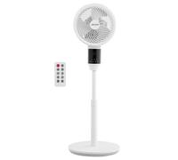 VEVOR Ventilador de Pie 33 W, Ventilador de Pedestal Silencioso, 9 Velocidades, 4 Modos con Control Remoto, Altura Regulable, Temporizador, Oscilante de 80° para Dormitorio Oficina Hogar Sala de Estar
