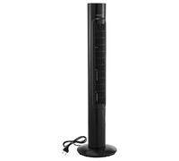 VEVOR Ventilador de Pie, 50° Oscilación, 43 dB, 3 Modos, 3 Velocidades, Ventilador de Torre 4,2 m/s con Temporizador 7,5h, Mando a Distancia, Flujo de Aire para Dormitorio Oficina Sala de Estar, Negro
