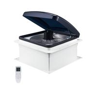 VEVOR Ventilador de Ventilación para Techo de RV, Potente Ventilador Reversible de 10 Velocidades con Control Remoto, Motor de CC Incorporado, Tapa Superior Eléctrica, 410 x 410 x 252 mm, Blanco