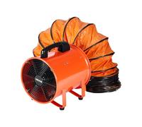 VEVOR Ventilador Extractor Industrial 300 W Extractor de Aire Conducto 254 mm Manguera de Extracción 10 m Volumen de Aire de 2922 m3/h Extractor de Aire 2 Engranajes para Extracción de Polvo y Humo