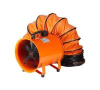 VEVOR Ventilador Extractor Portátil 145W Extractor de Aire Industrial por Conductos 203mm Manguera de Extracción 5m Volumen de Aire 1020CFM Extractor de Aire para Extraer Polvo, Humo, Trabajo en Casa