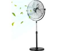 VEVOR, ventilador industrial de pie, 560 mm, altura ajustable de 115 a 147 cm, 3 velocidades, ventilador para sala de estar, hogar, oficina, color