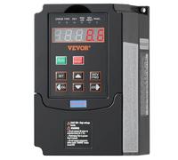 VEVOR VFD 2HP, 1.5KW, 7.5A, 1 o 3 fases 220V entrada a 3 fases 220V salida variador de frecuencia, entrada 40-60Hz, salida 0-400Hz VFD para control de velocidad CNC del motor del husillo