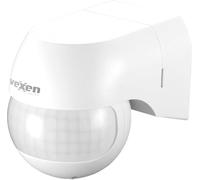 Vexen Electric Detector de movimiento para pared, 180°, 12 m, IP44, sensor PIR, 800 W, adecuado para LED