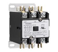 VEXUNGA Contactor de 3 polos, 40 amperios, 24 VCA, bobina de CA, 3P, 40 A, 24 V, 50/60 Hz, repuesto para unidad de condensador de aire acondicionado, compresor, unidad de condensador
