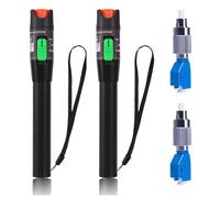 VFL-Pen-Tester, paquete de 2 unidades, 30 km, adaptador FC/LC, localizador de fallas en fibra óptica