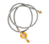 VGEBY Cable de Extensión de Gas, Bolsas de Manguera de Extensión de Propano de Caucho de Acero Inoxidable de Latón Plano para Paquetes de Bolsas Al Aire