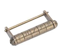 VGEBY Cerradura Codificada Antigua Precisa Estilo Chino Vintage para Gabinete Cerradura Antigua, Exquisito Candado con Contraseña para Cajón de Joyero, Material de Aleación de Zinc Fuerte