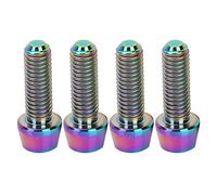 VGEBY1 Tornillos de Freno para Bicicleta, 4 Piezas M5 * 15 mm Pernos cónicos de aleación de Titanio Tornillos fijos para vástago de Bicicleta