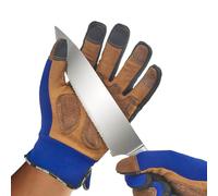 Vgo... Guantes Anticortes de Trabajo de Jardinería Hombre, Guantes Resistentes al Corte para Gardena Jardin Finos Trabajo, 1 par