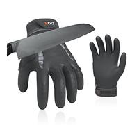 Vgo... NGG X1 1par guantes de trabajo sin costuras, guantes de seguridad, guantes de mecánico, palma anti-corte, forro anti-corte HPPE, EN388 nivel C, ANSI nivel A3 (TP1112HY)