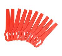 vhbw 10x cuchilla repuesto compatible con Einhell GC-BG-CT 18/1 Li, GC-CT 18/24 Li P cortadora de césped - Recambio, rojo, plástico