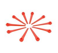 vhbw 10x cuchilla repuesto compatible con Gardena EasyCut Li-18/23R 9823-20 | Li-18/23R 9823 cortadora de césped - Recambio, rojo, plástico