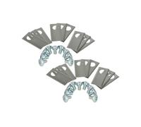 vhbw 18x cuchilla repuesto compatible con Honda Miimo HRM1500, HRM2500 | para HRM4000 cortacésped - Recambio, plata, acero inoxidable