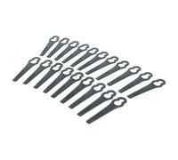 vhbw 20x cuchilla repuesto compatible con Einhell GE-CT 18 L, GC-BG-CT 18/1 Li, GC-CT 18/24 Li P cortadora de césped - Recambio, negro, plástico