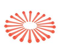 vhbw 20x cuchilla repuesto compatible con Gardena AccuCut 2417-20, 2417 cortadora de césped - Recambio, rojo, plástico