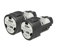 vhbw 2X batería Compatible con AEG BLL12C, BS12C2, BS12C, BBH12, BBS 12C, BLL 12C, BS 12C Herramienta (2000 mAh, Li-Ion, 12 V)